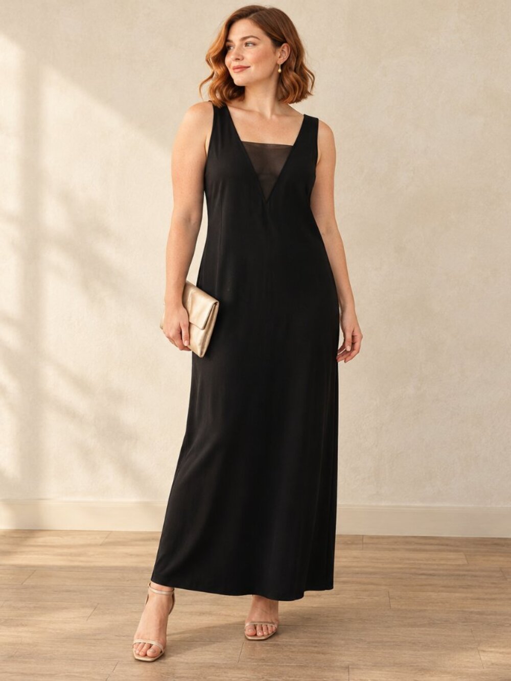 H&M Elegant Black Sleeveless Dress